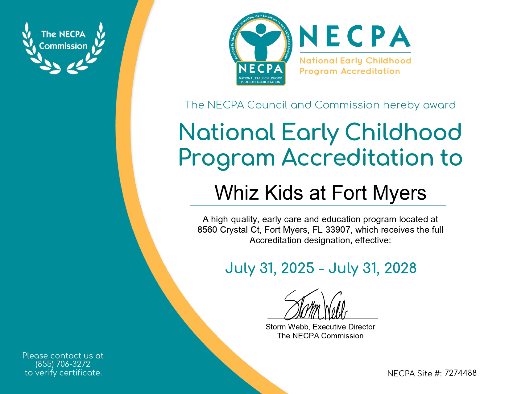 Necpa whiz-kids at fort myers corp