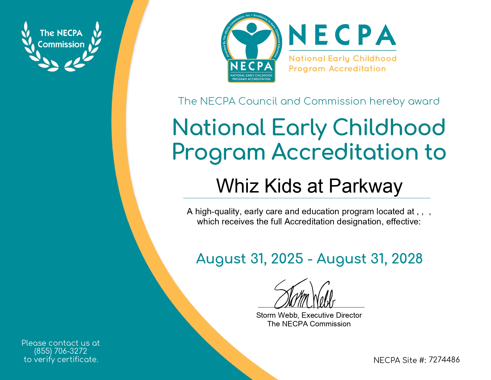 WKPA Certificate Accreditation NECPA
