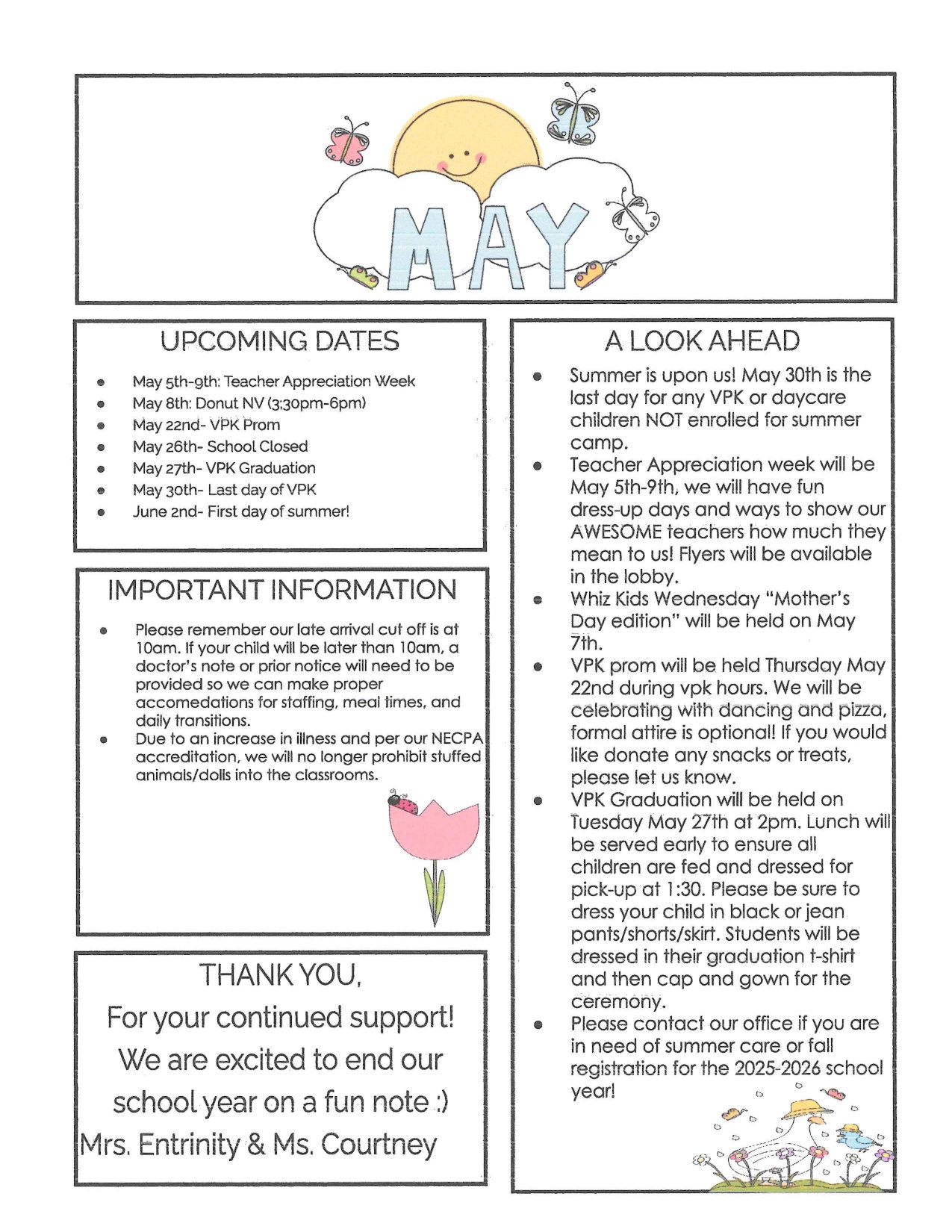 May Newsletter