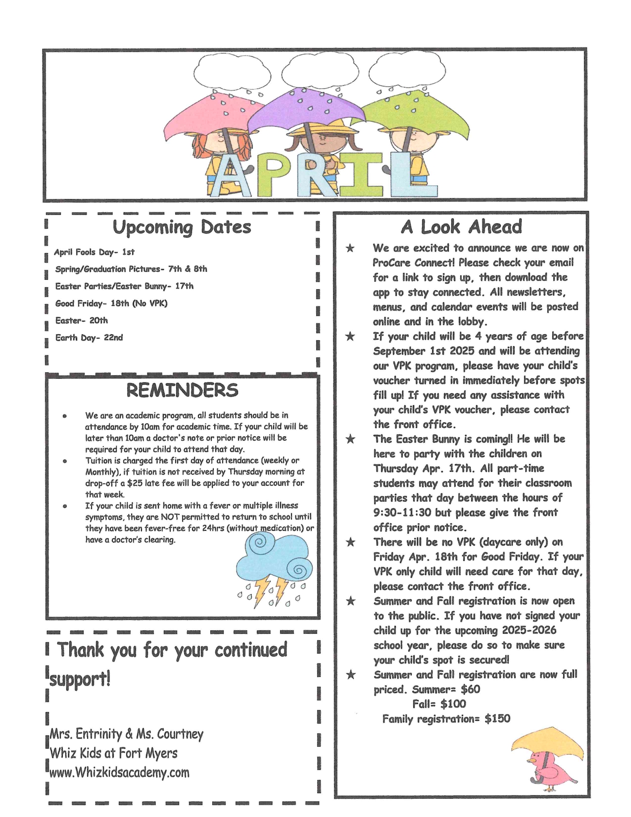 April Newsletter