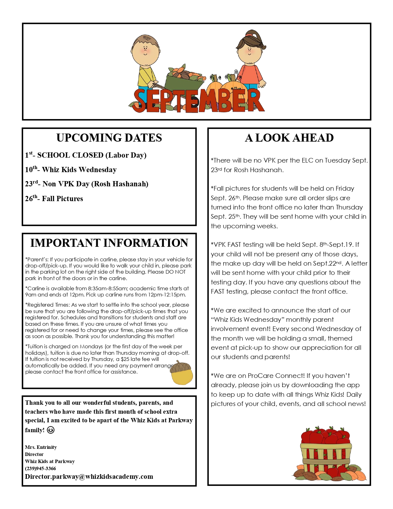 September Newsletter
