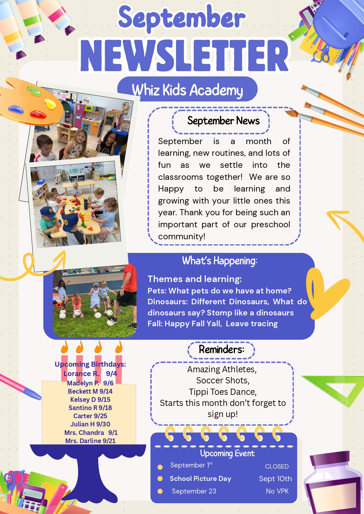 September Newsletter