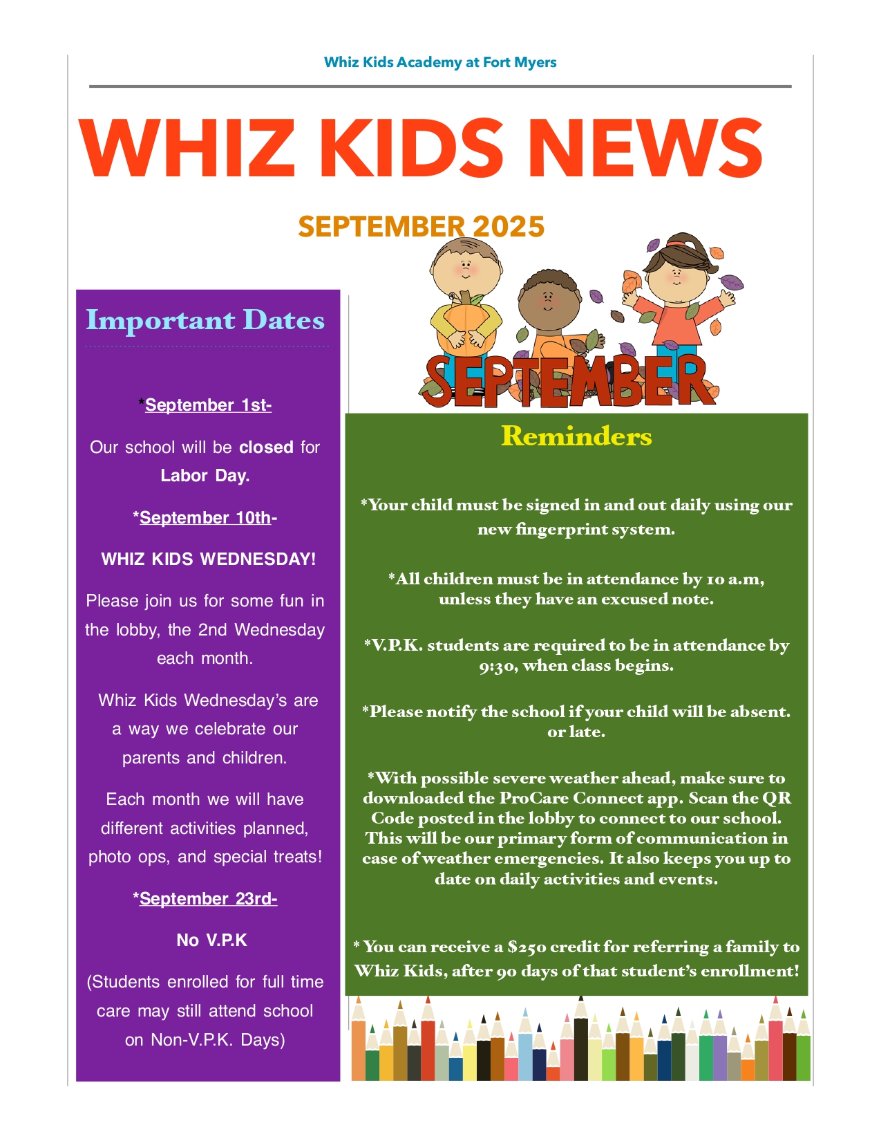 September Newsletter