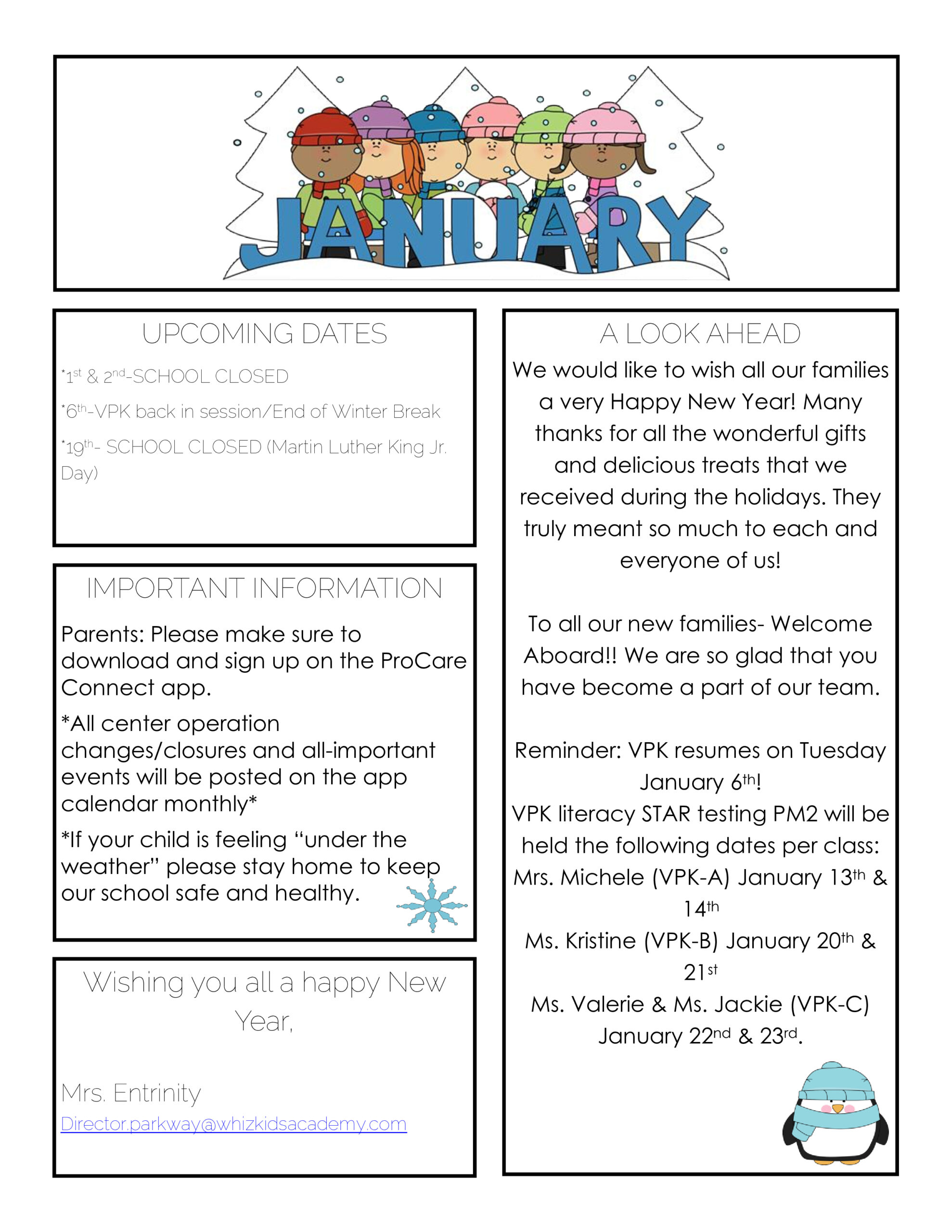 January Newsletter