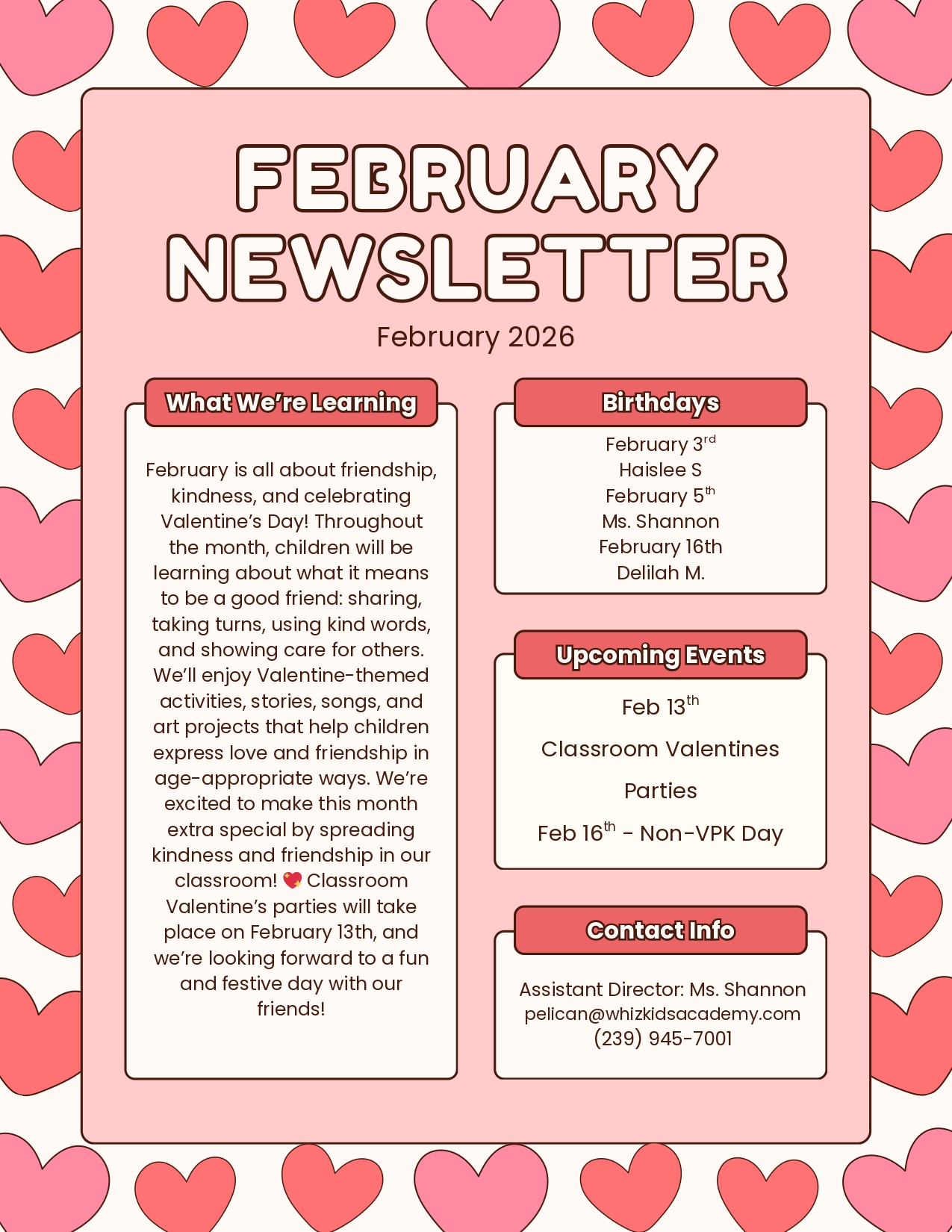 February Newsletter