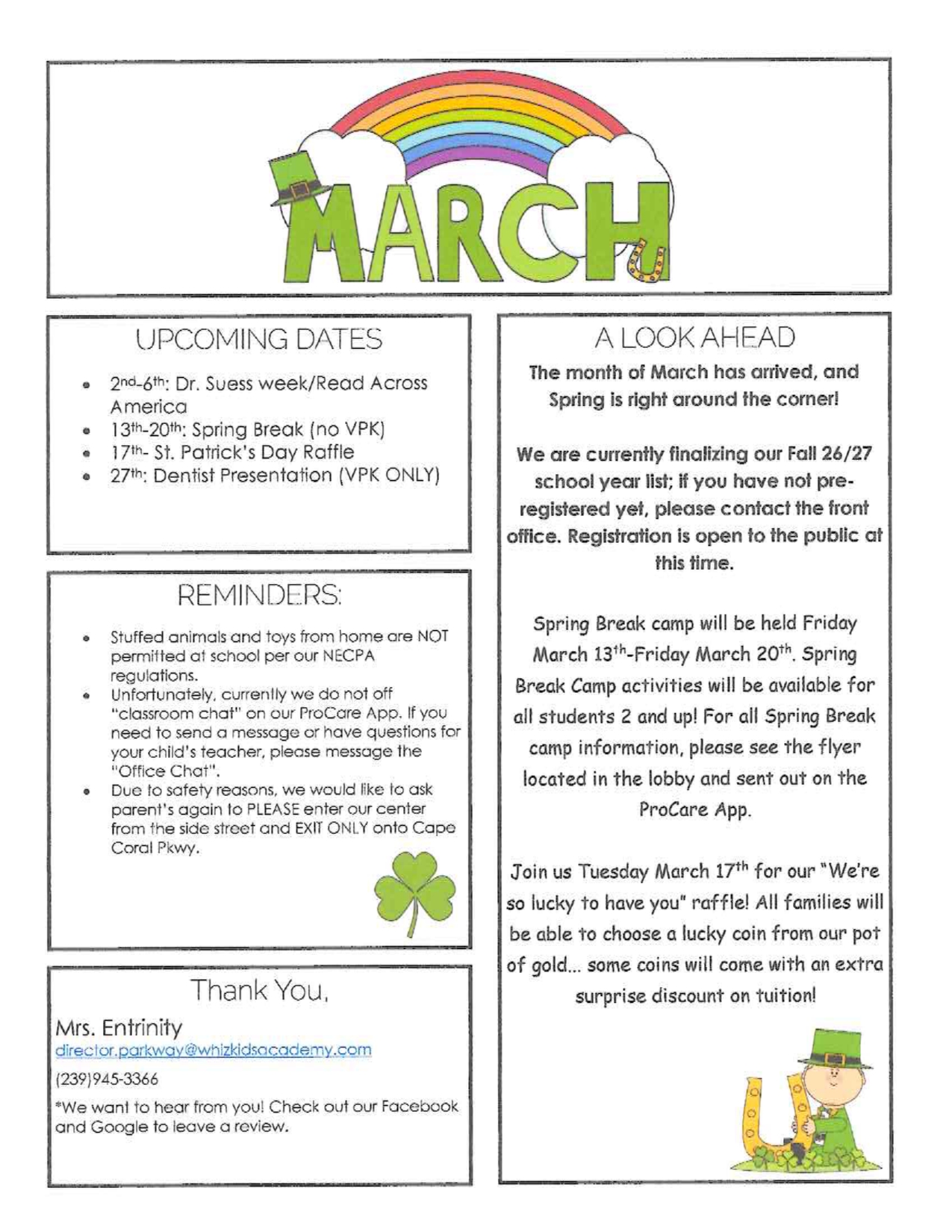 March Newsletter