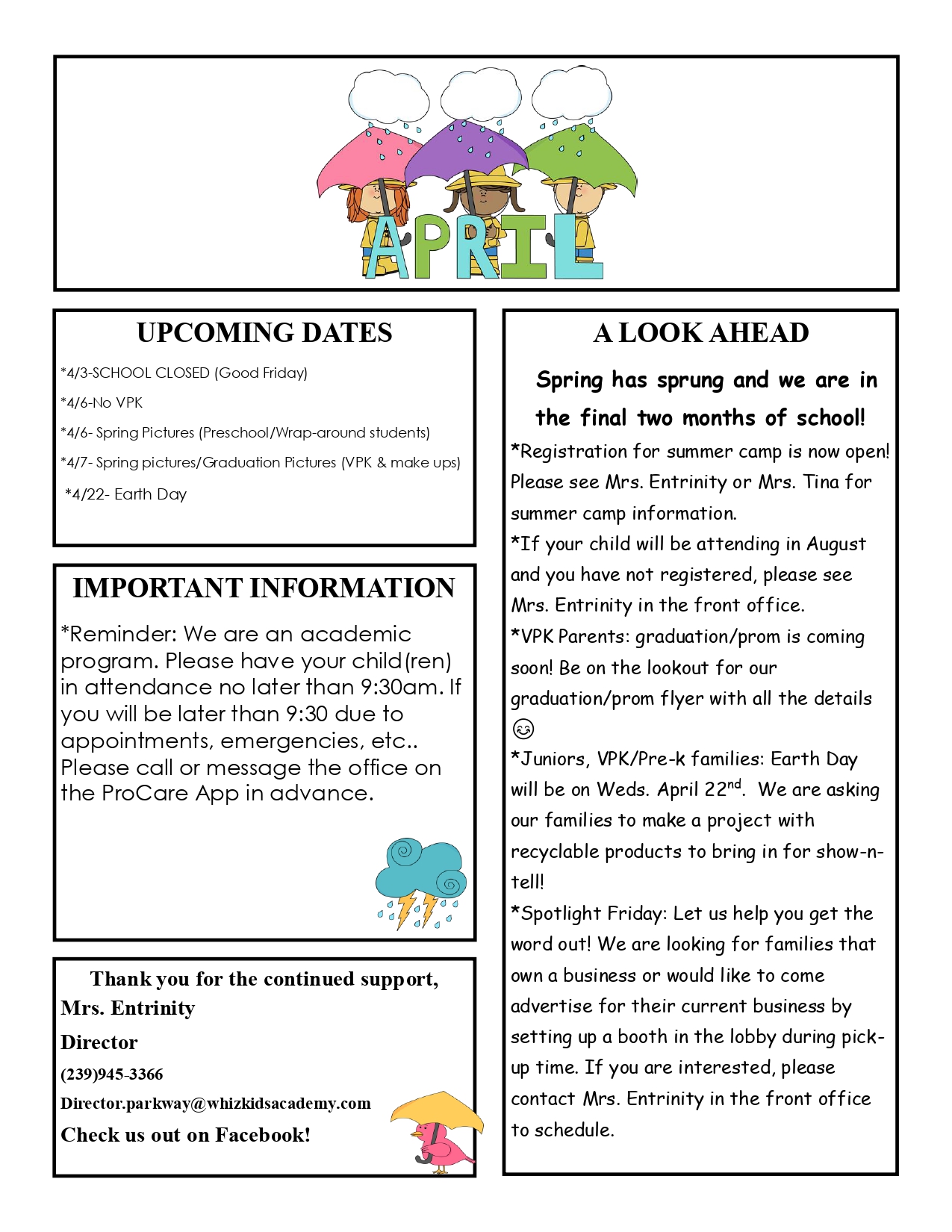 April Newsletter