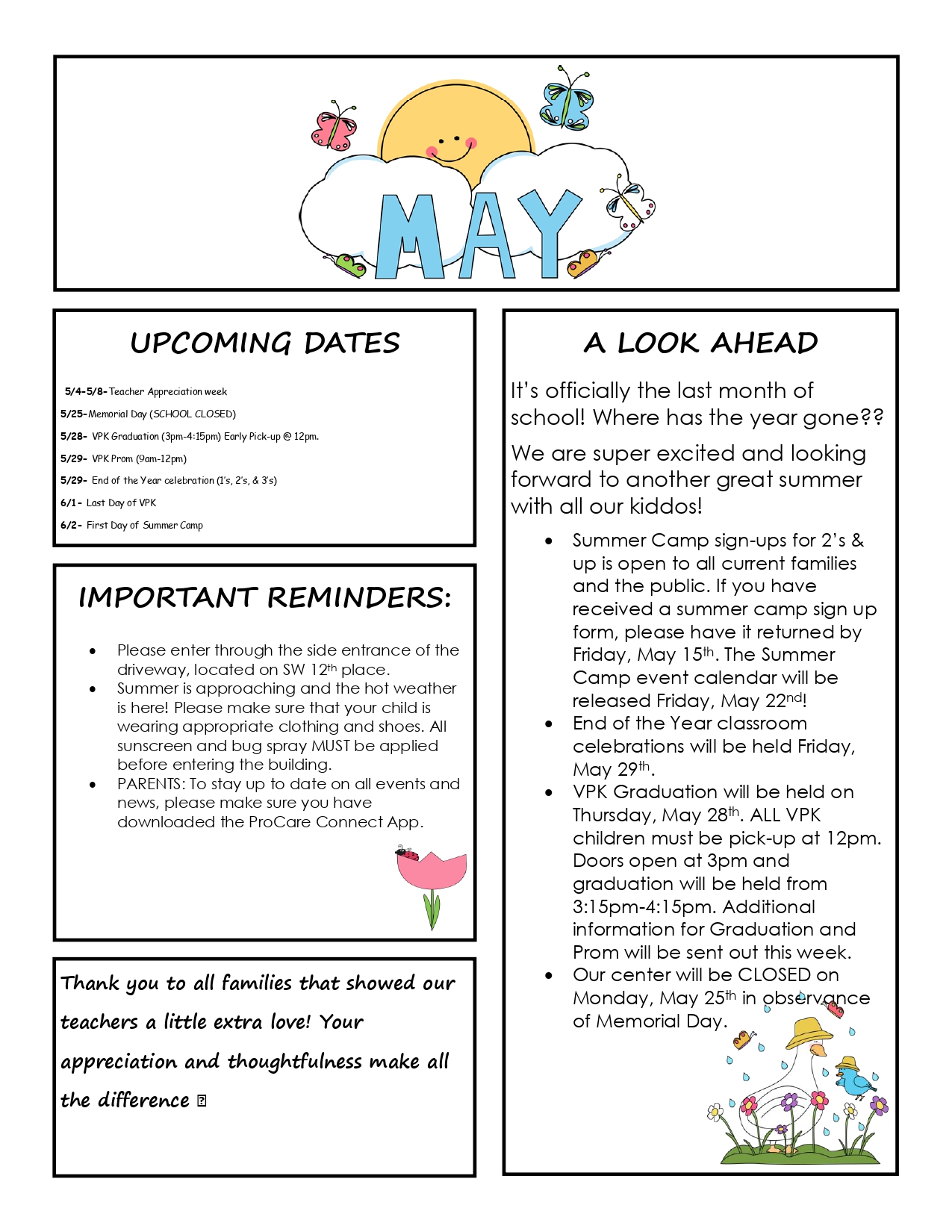 May Newsletter