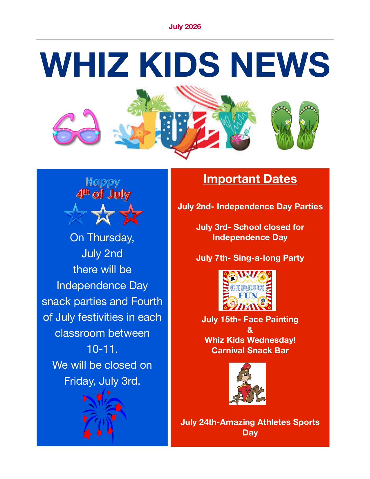 July Newsletter