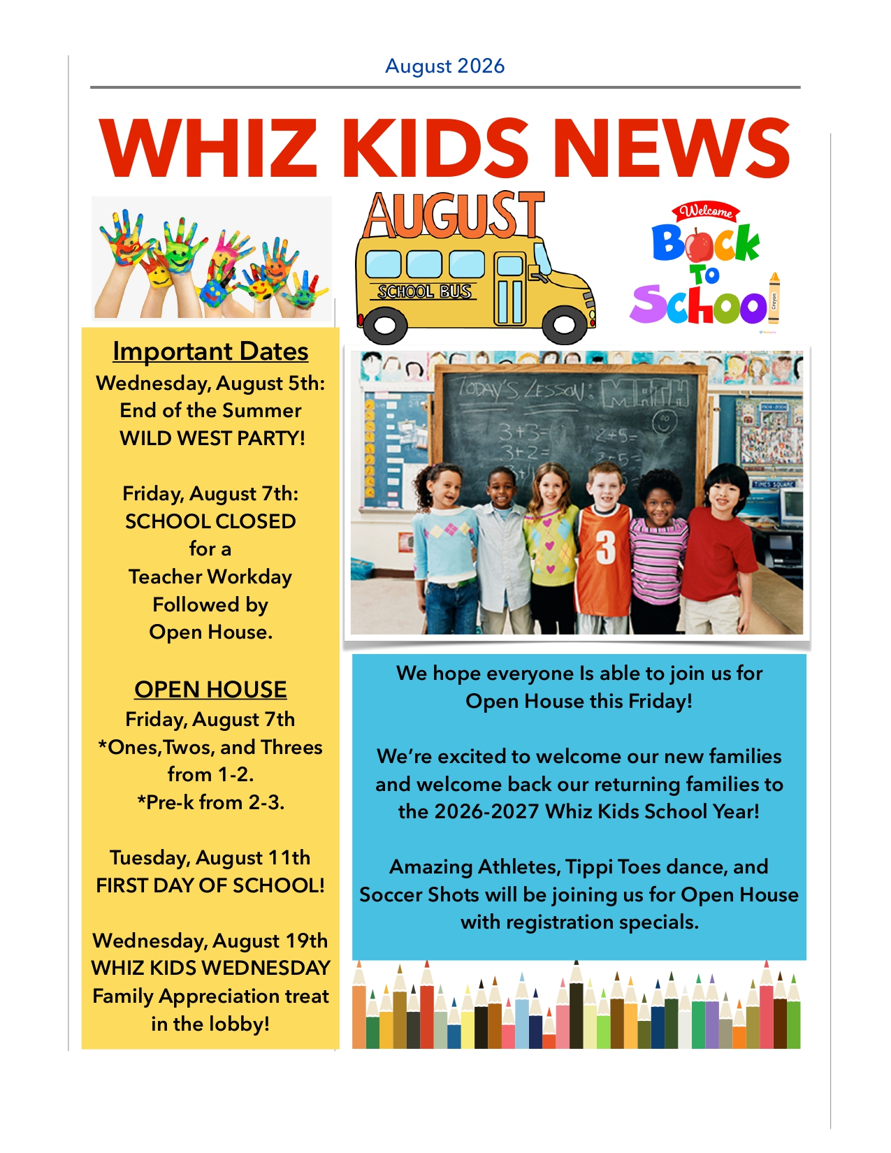 August Newsletter